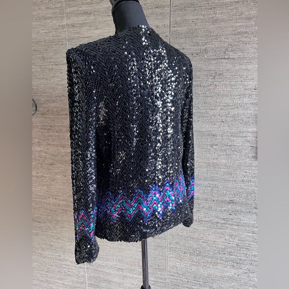 Three Flaggs Vintage Sequins Blazer - Picture 4 of 5